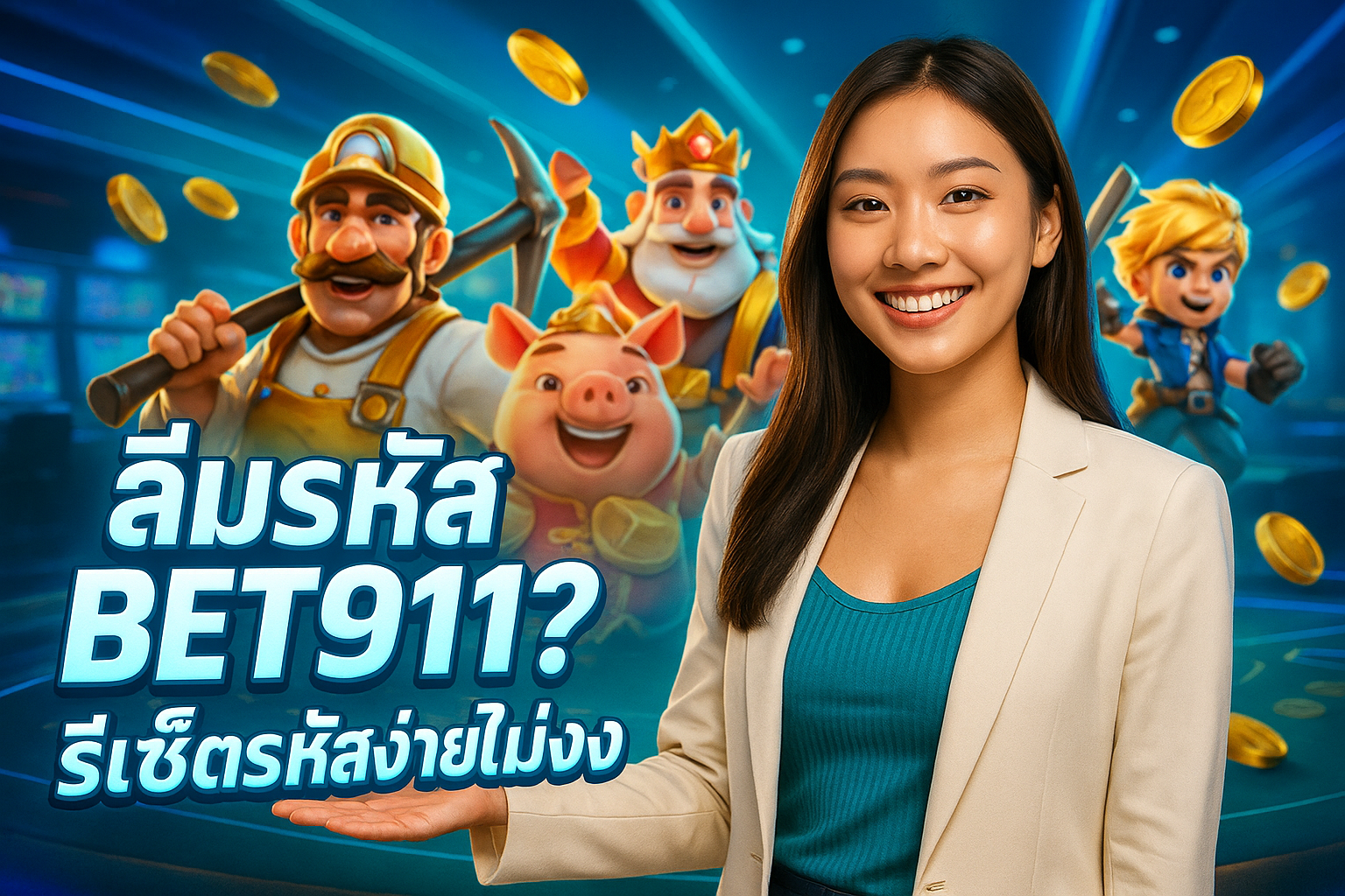 ลืมรหัส BET911? รีเซ็ตรหัสง่ายไม่งง